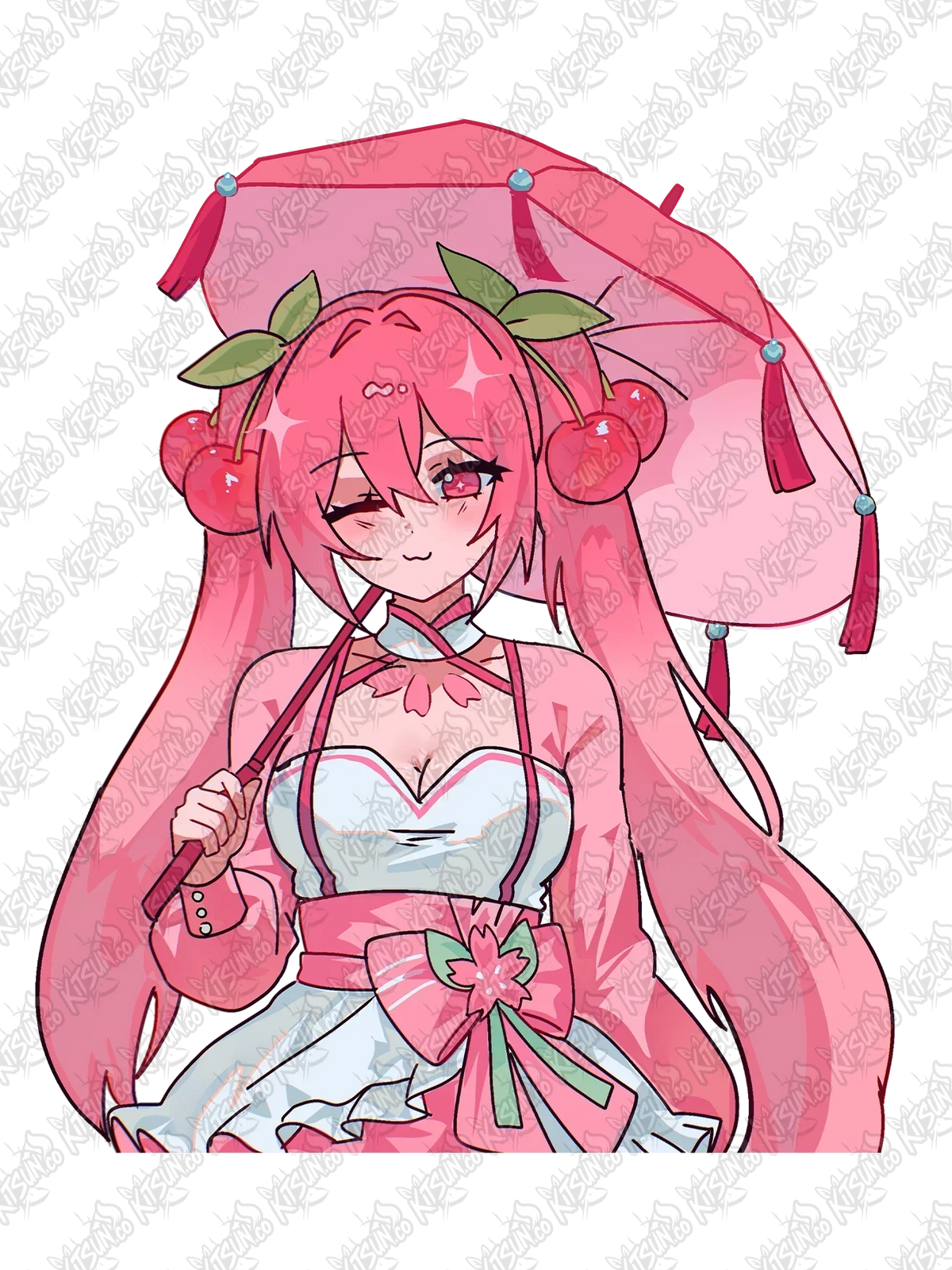 Cherry Miku Vinyl Sticker