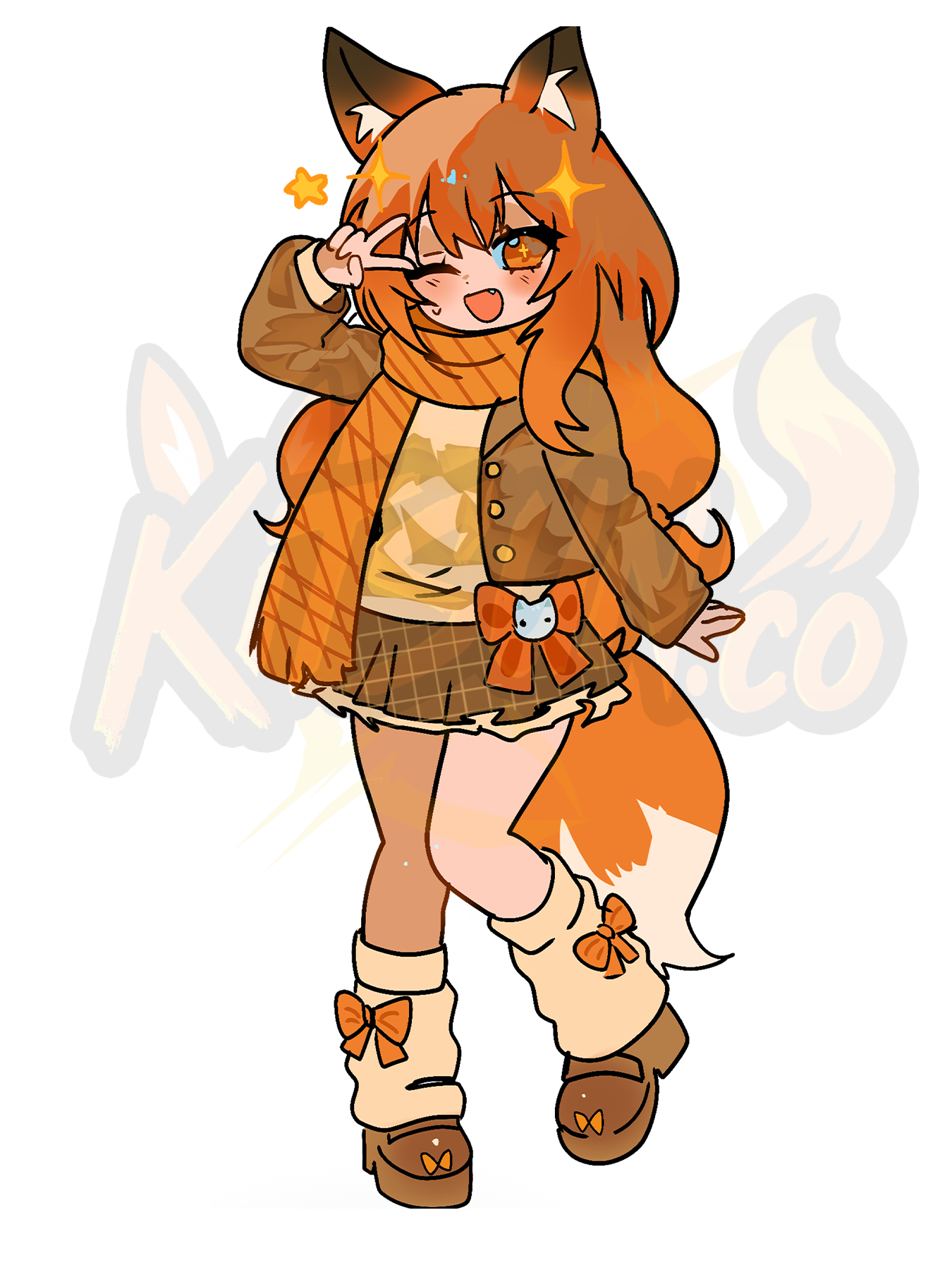 Fall Hikari Chibi Sticker