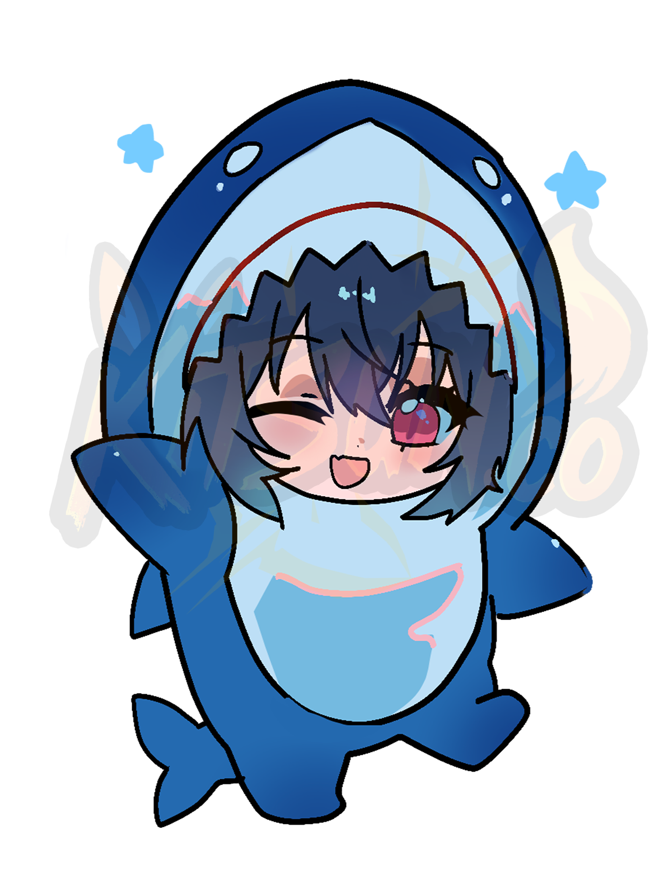 Shark Chibi Umi Sticker