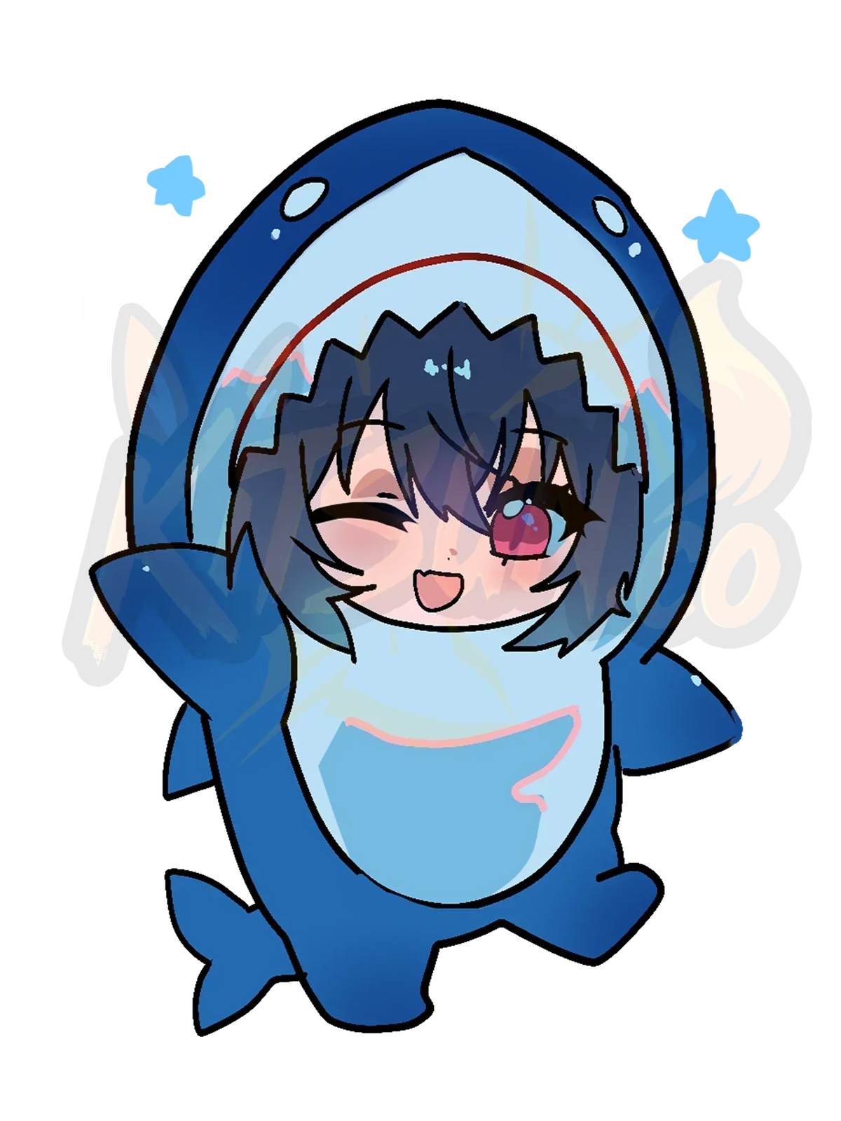 Shark Chibi Umi Sticker