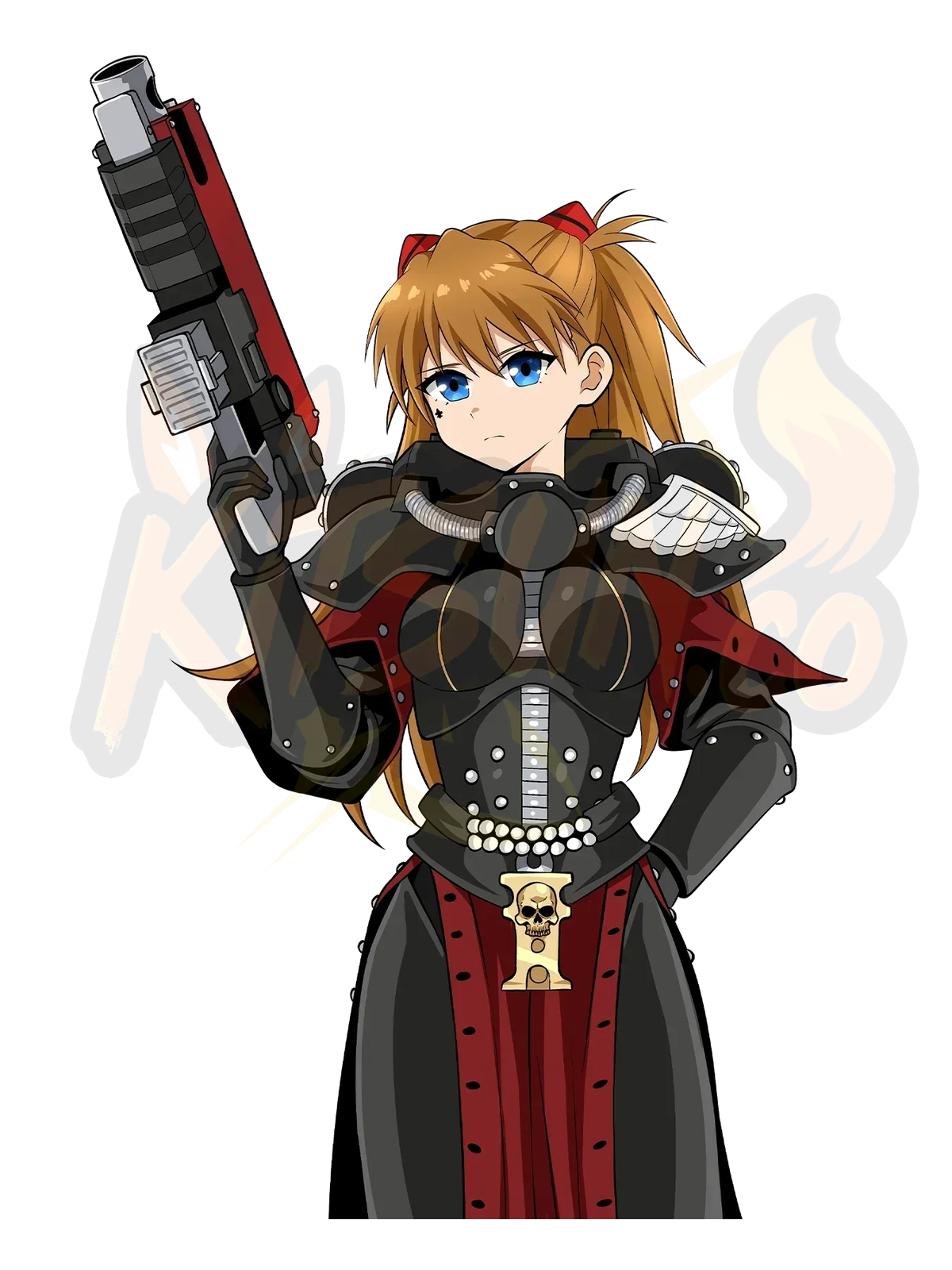 Asuka Langley Sister of Battle Sticker