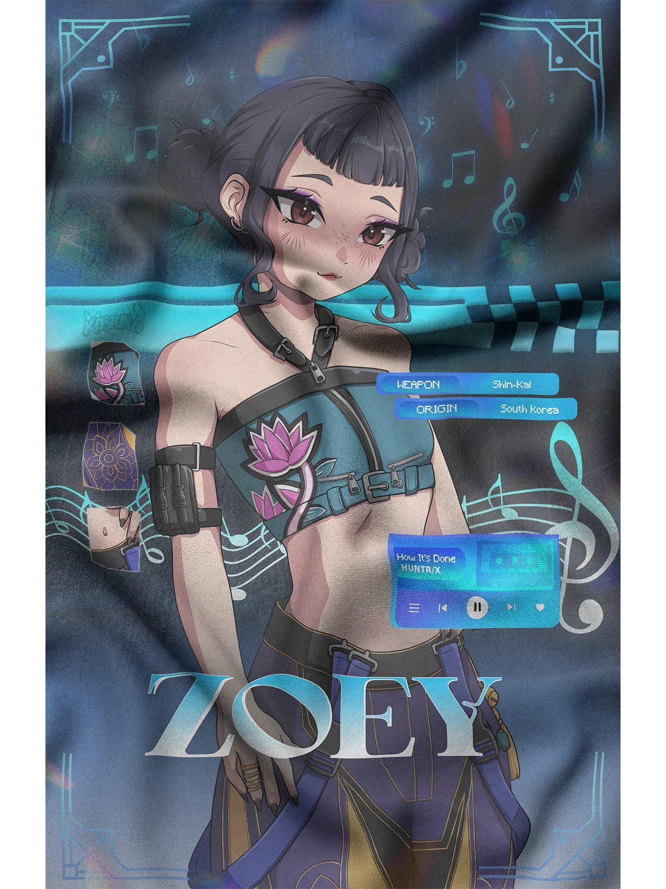 Zoey Demon Hunter Flag