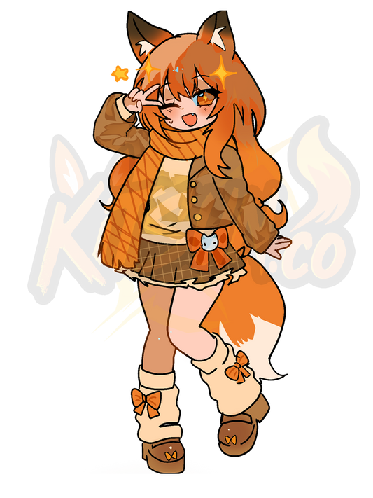 Fall Hikari Chibi Sticker