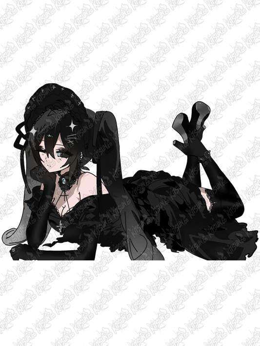 Goth Miku Vinyl Sticker
