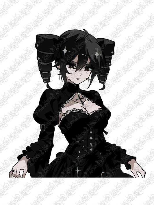 Goth Kasane Teto Hands Side Vinyl Sticker