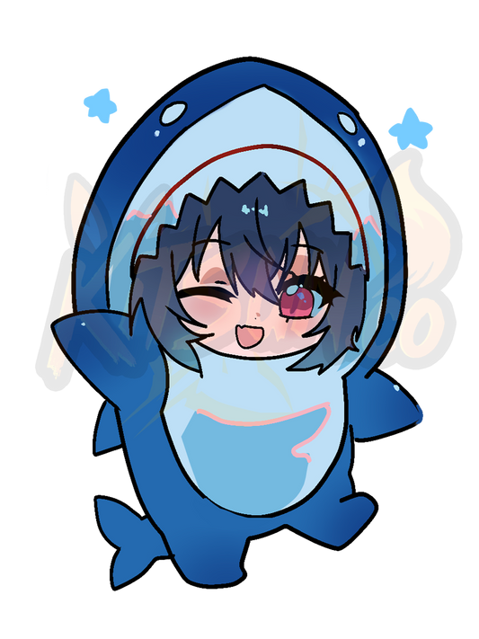 Shark Chibi Umi Sticker