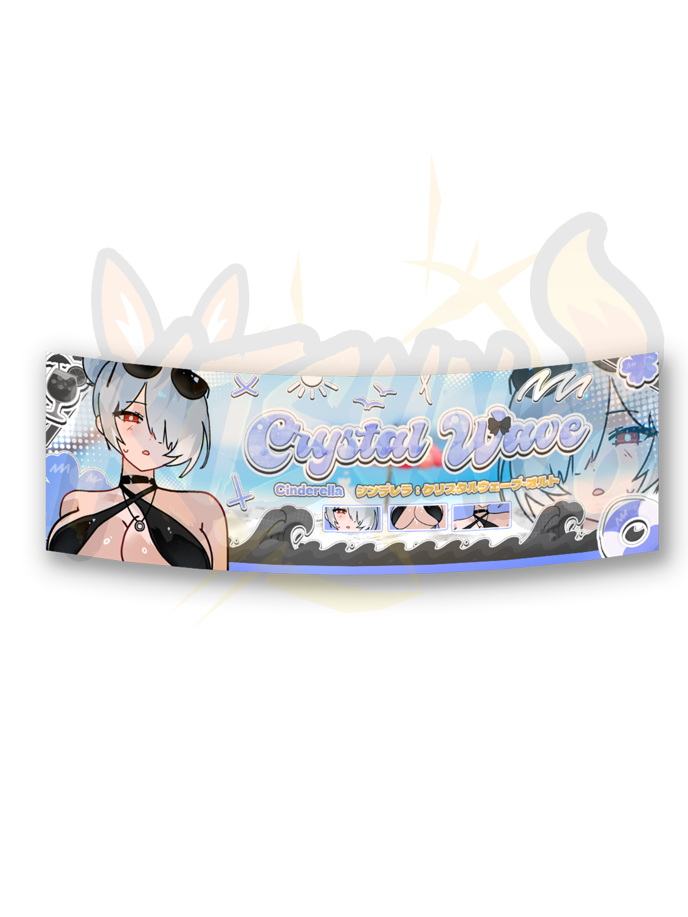 Cinderella: Crystal Wave Alt Slap Sticker