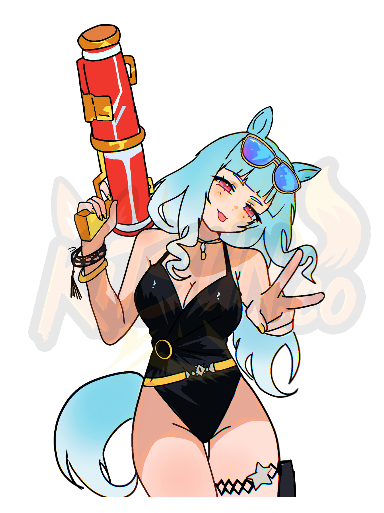 Gold Ship Summer Sticker