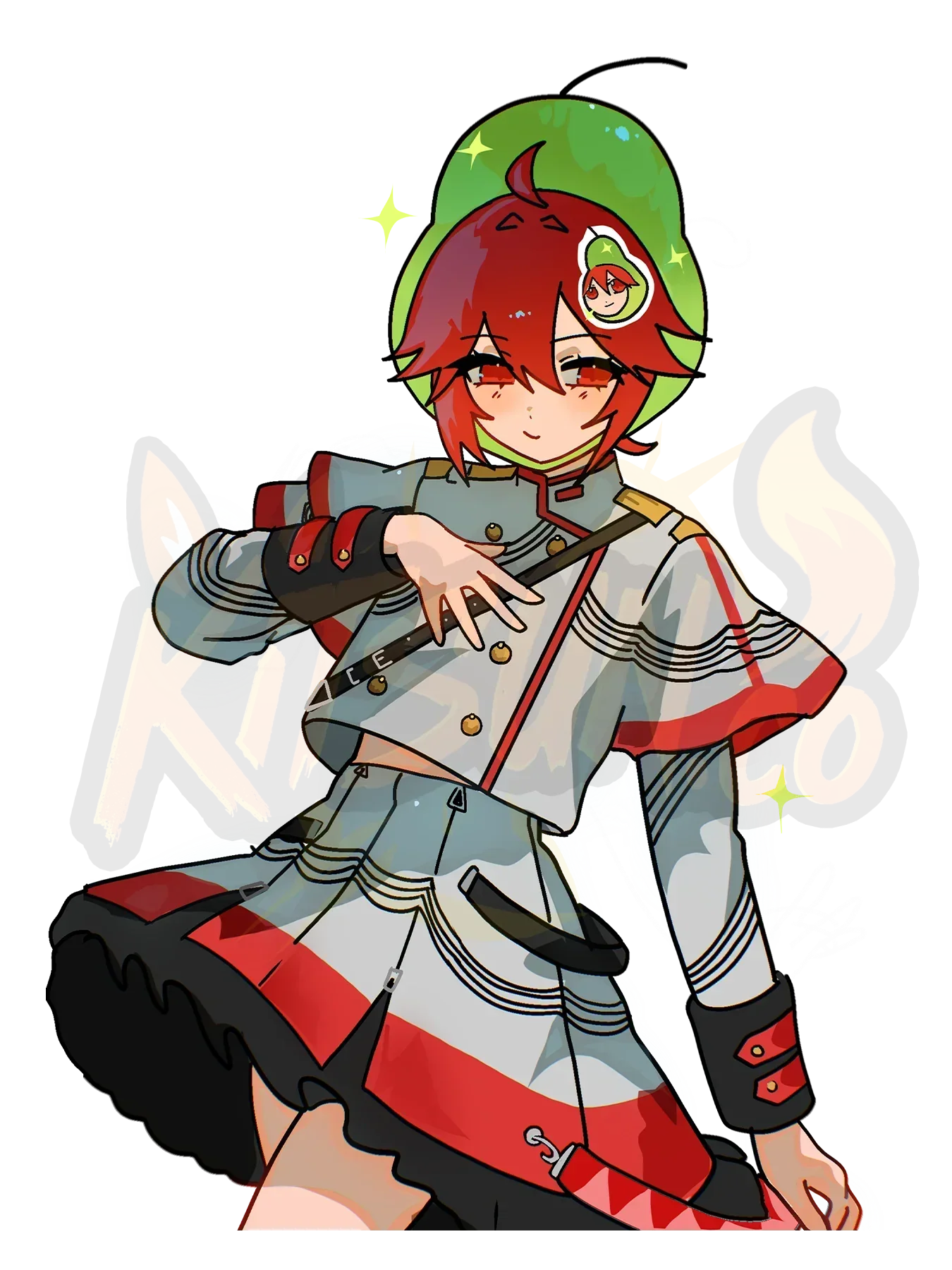 Kasane Teto (Pearto) Sticker – Kitsun Co.