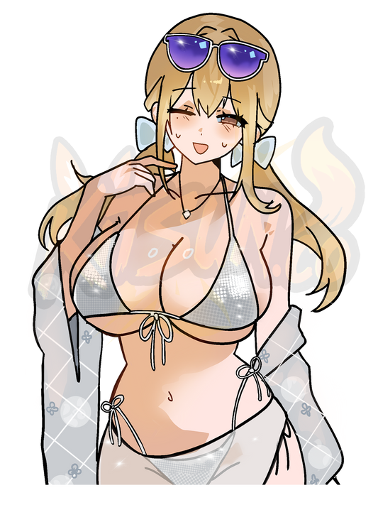 Tia: Sea Lizzie Vinyl Sticker