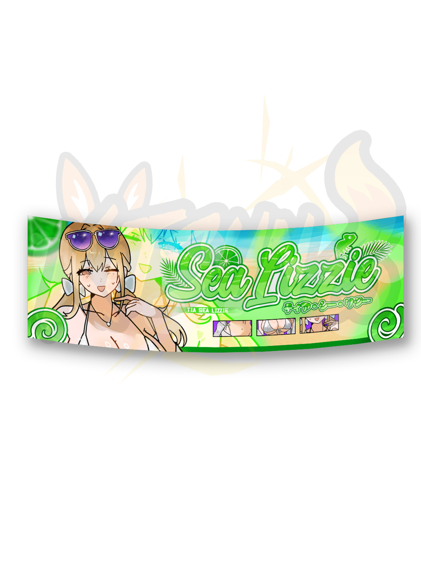Tia: Sea Lizzie Slap Sticker